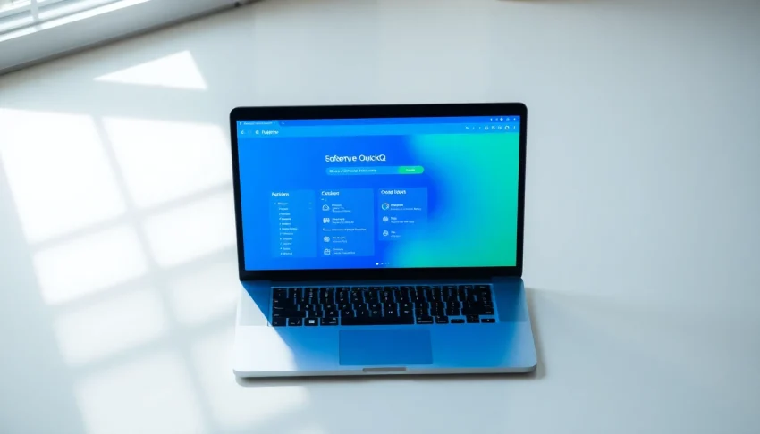Download the quickq电脑版下载 software on your laptop with a user-friendly interface.